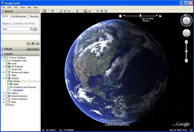 Imagem relacionada a Primeiras Imagens do Google Earth 4.3