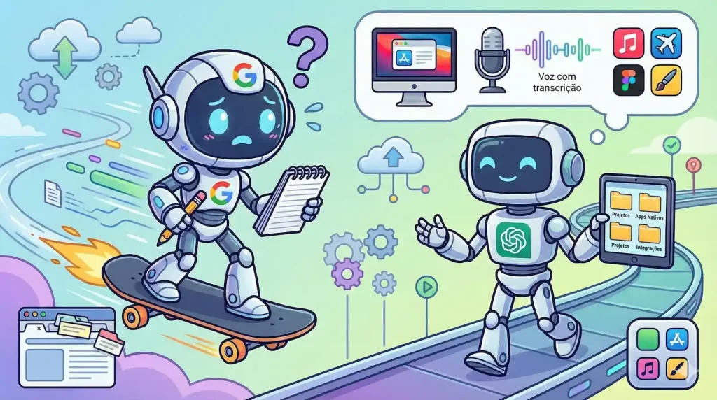 Google Gemini avança rápido, mas ainda precisa aprender com o ChatGPT em pontos-chave gemini vs chatgpt recursos