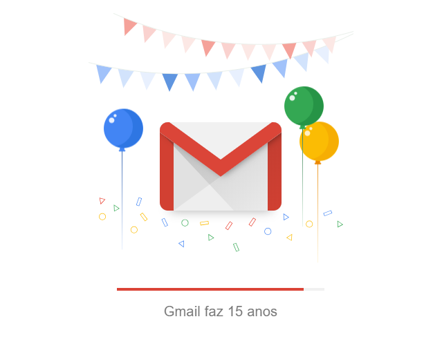 Imagem relacionada a A maior mentira da internet: Gmail comemora 15 anos com novidades