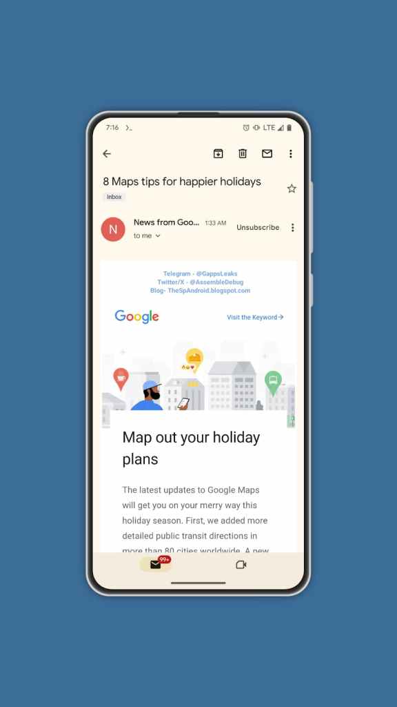 Imagem relacionada a Gmail para Android facilitará o cancelamento de assinaturas de emails