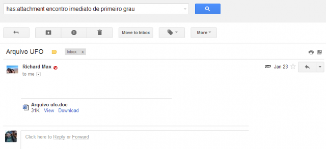 Imagem relacionada a Pesquisa do Gmail agora localiza texto em anexos