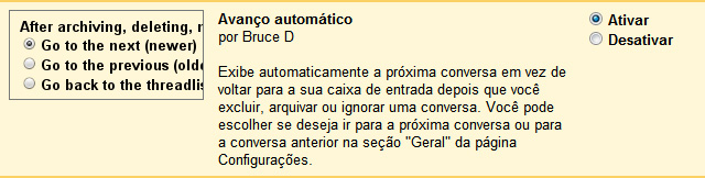 Imagem relacionada a Gmail ganha opção de avanço automático de mensagens