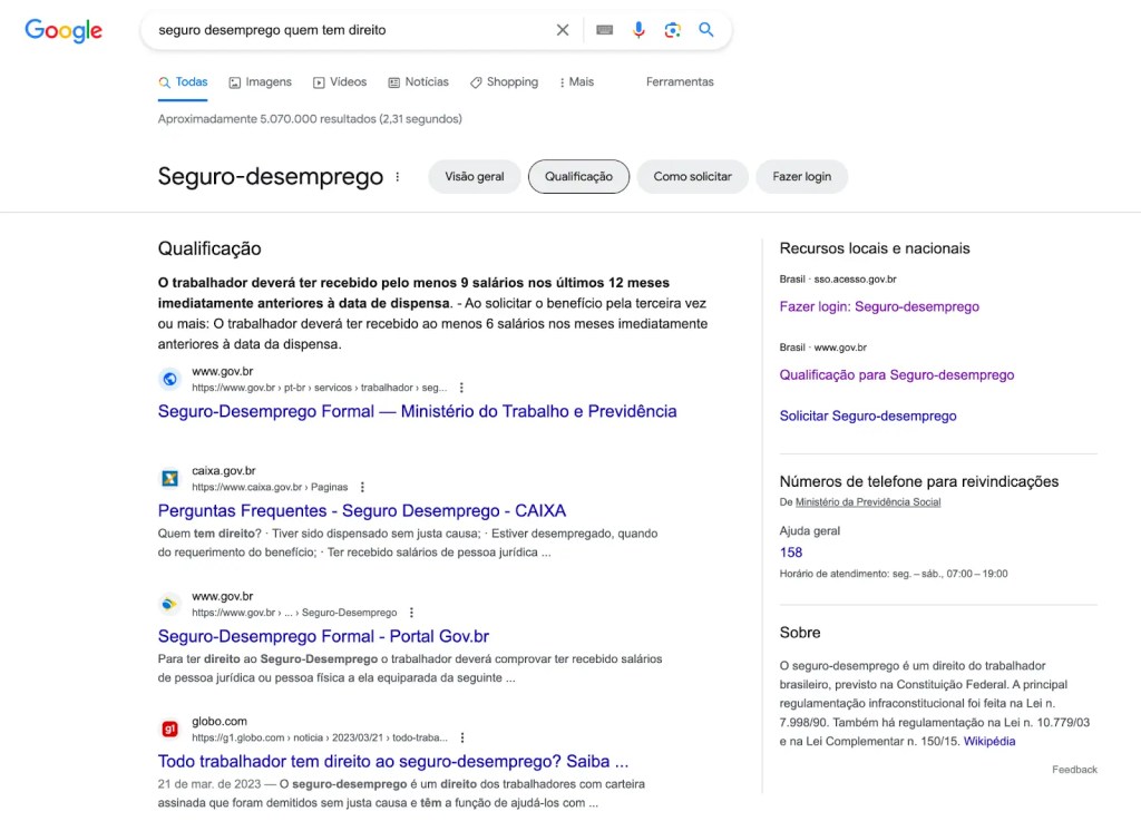 Imagem relacionada a Google facilita acesso a informações sobre benefícios sociais no Brasil