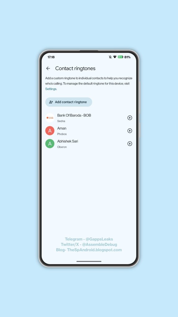 Imagem relacionada a Google facilitará a personalização de toques de chamada no Android