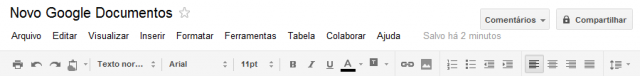 Imagem relacionada a Google renova a interface do Google Docs e Spreadsheet