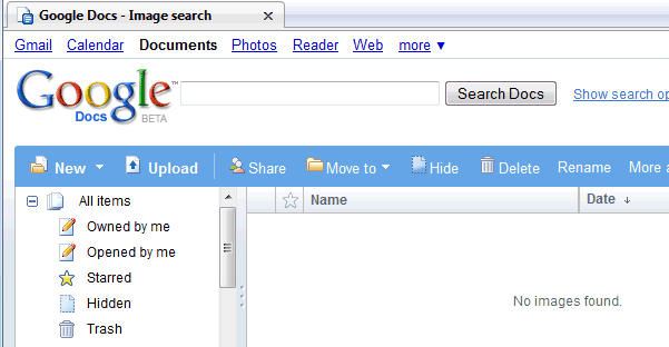 screenshot do Google Docs, mostrando pesquisa de fotos Imagem relacionada a Você pode estar usando diariamente o GDrive sem saber