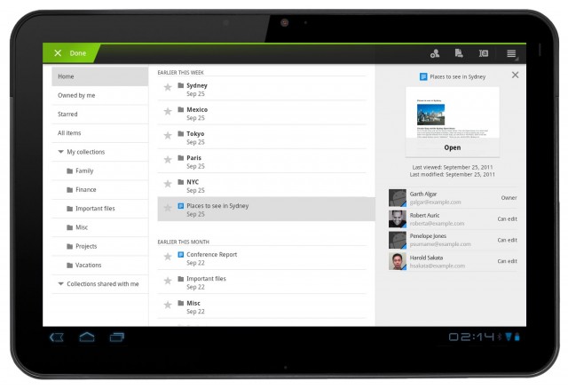 Imagem relacionada a Novo Google Docs para tablets com Android