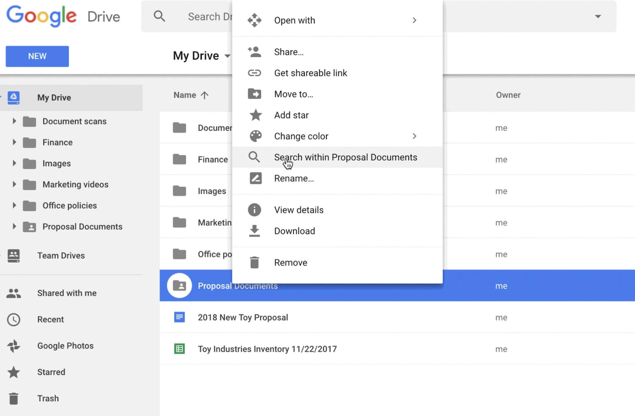 Imagem relacionada a Google Drive vai permitir a busca somente em pastas específicas
