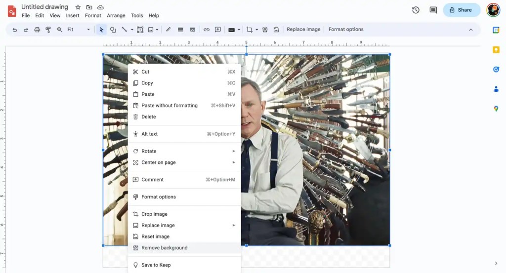 Imagem relacionada a Duet AI agora remove fundos de imagens no Google Apresentações e Desenhos