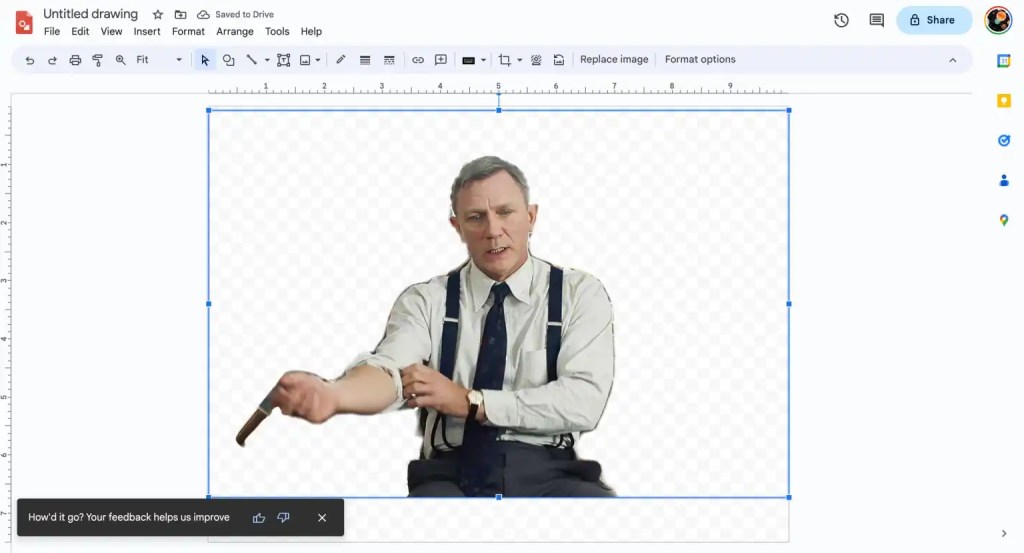 Imagem relacionada a Duet AI agora remove fundos de imagens no Google Apresentações e Desenhos