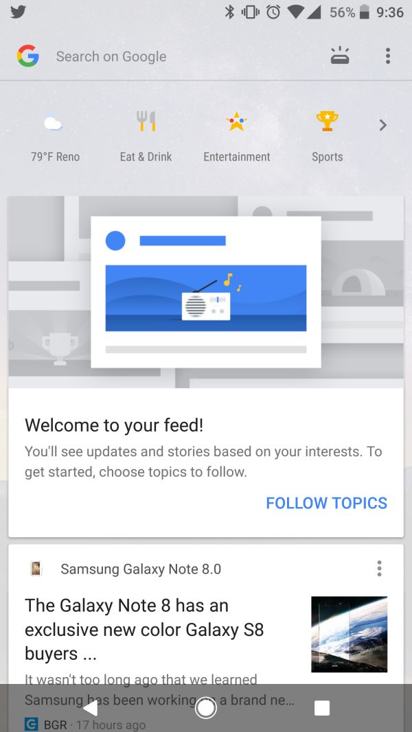 Imagem relacionada a Painel do Google Feed ganha fundo transparente no Pixel