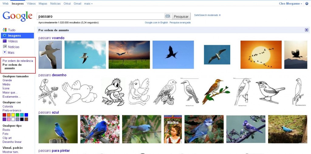 google-imagens-assunto Google Imagens por ordem de assunto