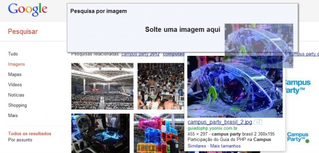 google-imagens Imagem relacionada a Dica: arrastar e soltar em resultados do Google Imagens