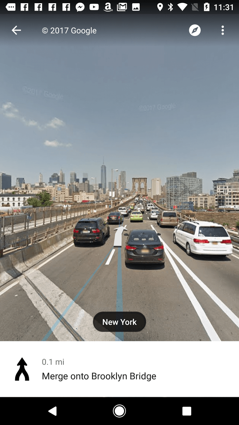 Imagem relacionada a Google Maps adiciona imagens do Street View durante a navegação