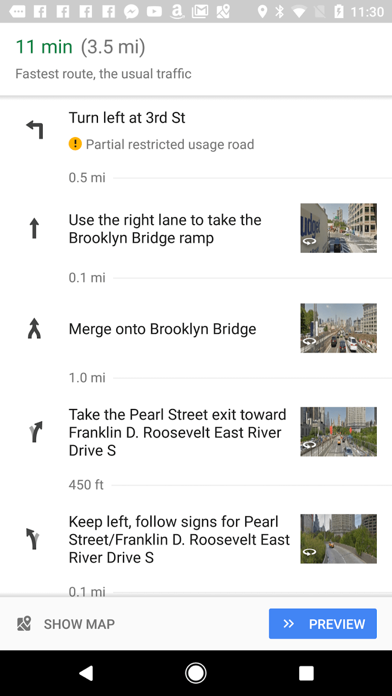 Imagem relacionada a Google Maps adiciona imagens do Street View durante a navegação