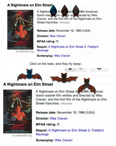 google-morcegos Imagem relacionada a Google celebra o Halloween com doodle interativo