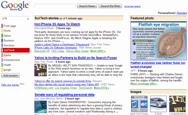 Imagem relacionada a Google testa novo layout para o Google News