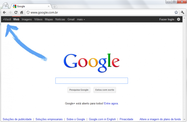 google-plus-seta2 Imagem relacionada a Google+ pode ter superado 43 milhões de usuários