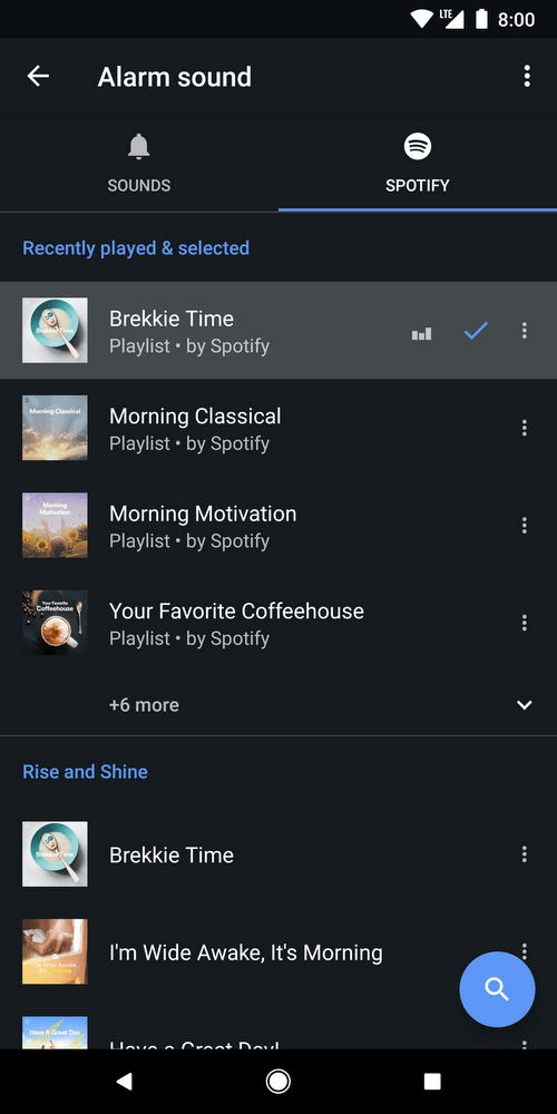 Imagem relacionada a Relógio do Google agora permite músicas do Spotify no alarme do seu Android