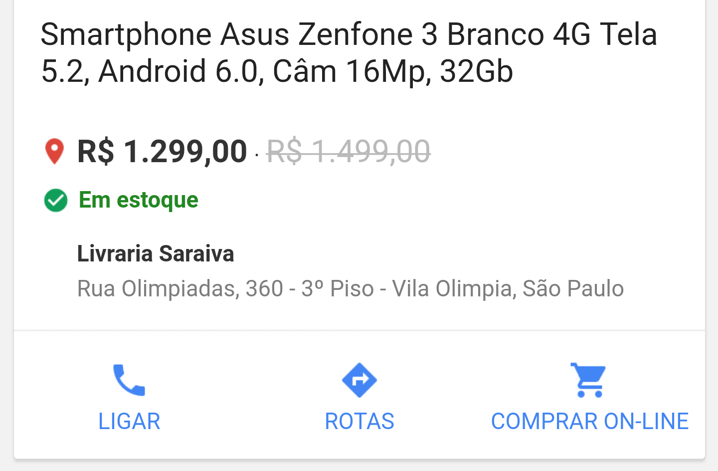 Imagem relacionada a Google Shopping agora mostra o estoque de lojas próximas