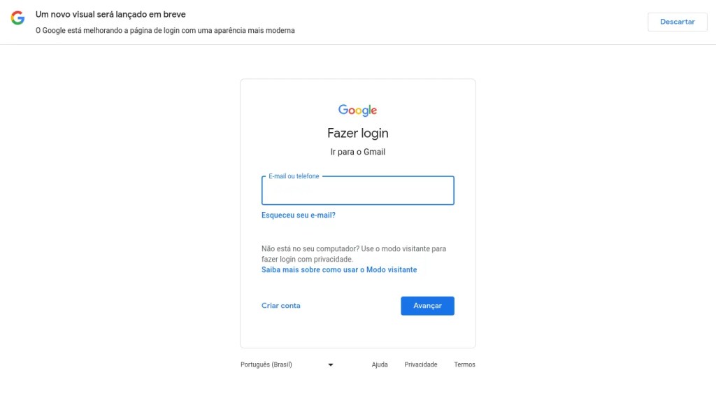 Imagem relacionada a Google faz teaser de novo visual para páginas de login, incluindo o Gmail