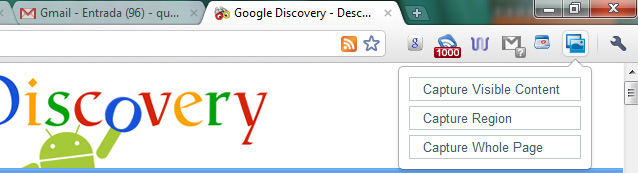 Imagem relacionada a Google lança extensão de captura de tela para o Chrome