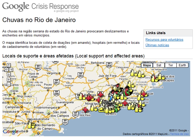Imagem relacionada a Google cria página de ajuda às vítimas da região serrana do RJ