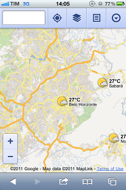 Imagem relacionada a Google Maps ganha camada com previsão do tempo