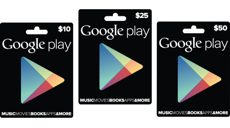 Imagem relacionada a Google Play terá gift cards no Brasil