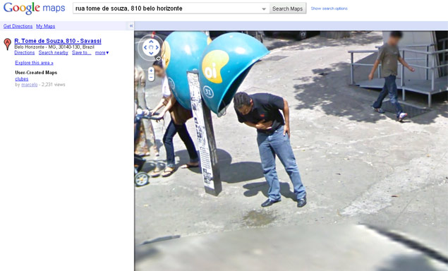 Engenheiro abre processo por imagem no Google Street View em MG Imagem relacionada a Engenheiro de MG processa Google por imagem no Street View