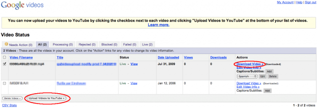 Imagem relacionada a Migre seus vídeos do Google Video para o YouTube