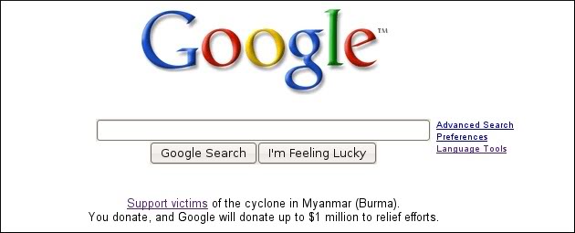 Imagem relacionada a Google faz doação de US$1 milhão às vítimas do ciclone Nargis