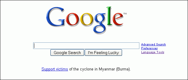 Imagem relacionada a Google promove ajuda as vítimas do ciclone Nargis