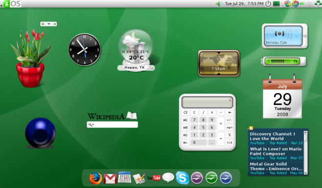 Imagem relacionada a gOS 3 coloca Google Gadgets para funcionar no Linux