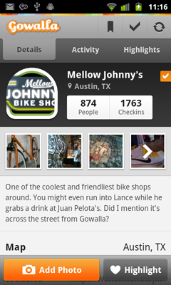 Imagem relacionada a Gowalla 3 chega renovado no Android