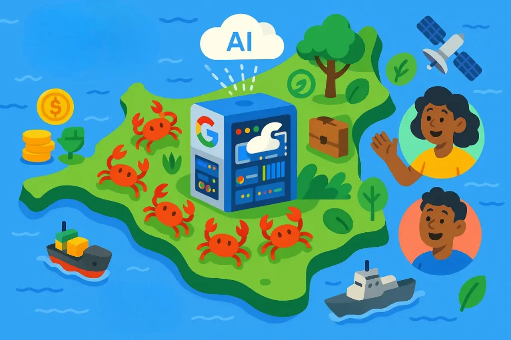 Google transforma remota Ilha Christmas em centro de dados de IA com foco militar ia google ilha