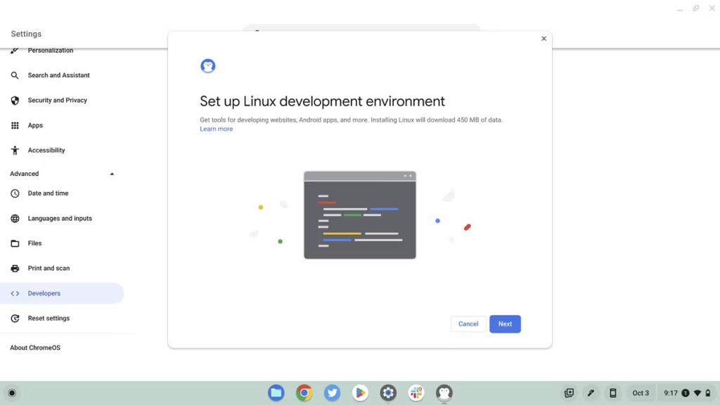Imagem relacionada a Como baixar e instalar aplicativos Linux no Chrome OS