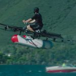 Imagem relacionada a Kitty Hawk, de Larry Page, mostra carro voador elétrico