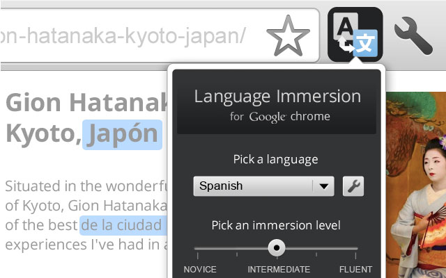 language-immersion Imagem relacionada a Extensão para Chrome ajuda a aprender idiomas