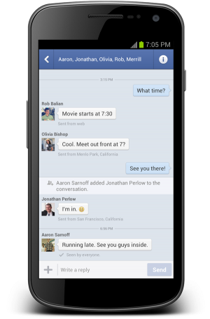 Imagem relacionada a Facebook redesenha Messenger para Android
