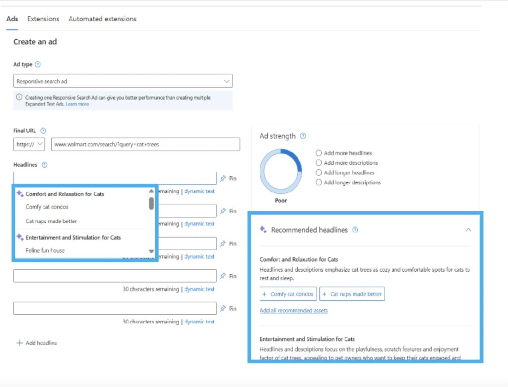 Imagem relacionada a Microsoft segue Google e apresenta manchetes e descrições geradas por IA para campanhas publicitárias