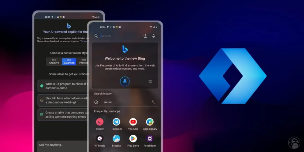 Imagem relacionada a Microsoft Launcher para Android receberá integração do Bing Chat em nova atualização
