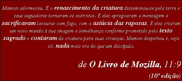 Imagem relacionada a The Book of Mozilla, 11:9