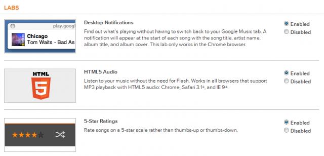 Imagem relacionada a Labs adiciona novos recursos ao Google Play Music