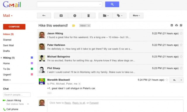 Imagem relacionada a Google planeja nova interface para o Gmail