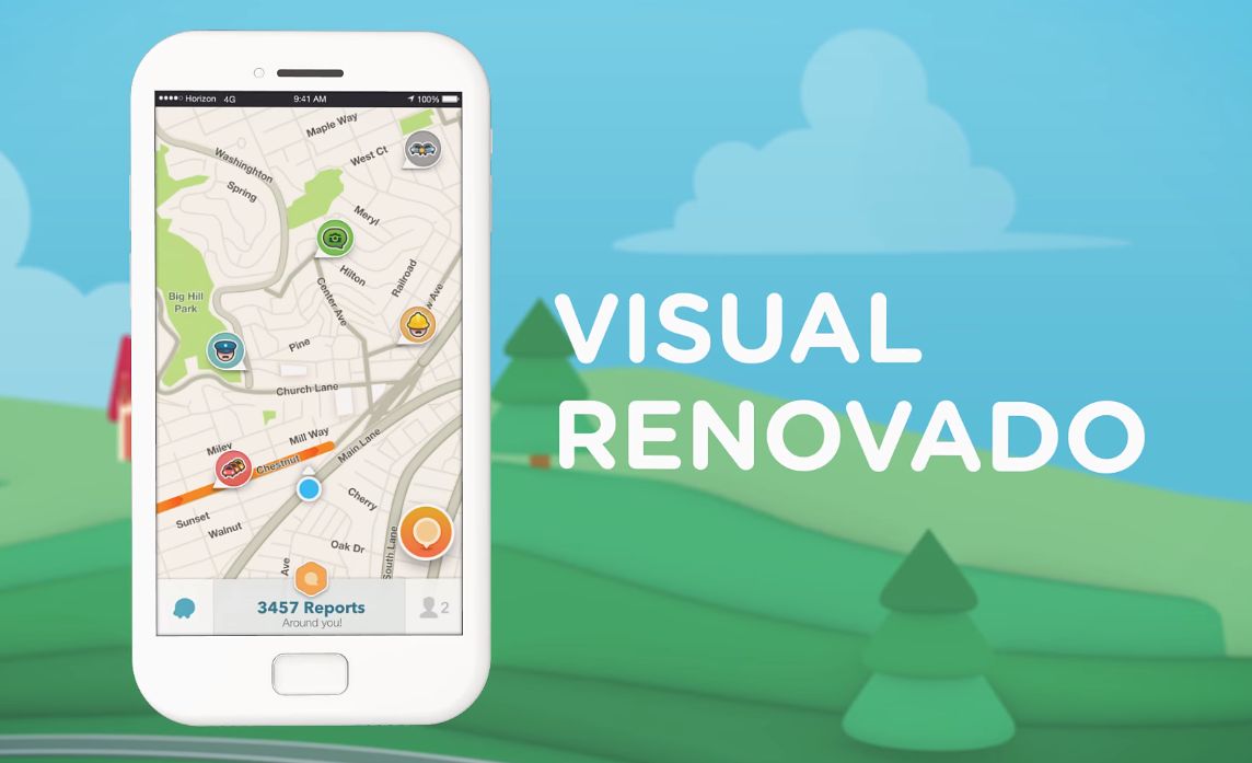 Imagem relacionada a Google mostra o novo visual do Waze