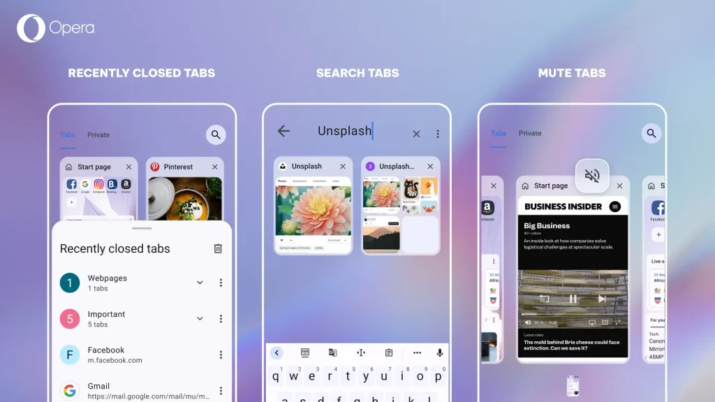 Imagem relacionada a Opera para Android ganha atualização com novo sistema de abas