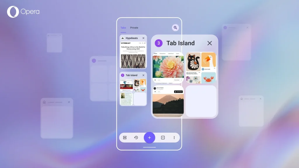Imagem relacionada a Opera para Android ganha atualização com novo sistema de abas