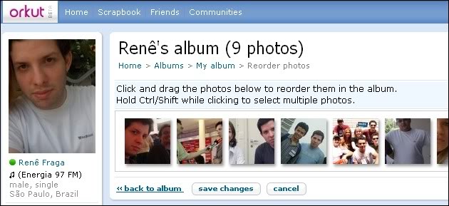 Imagem relacionada a Reorganize suas fotos no Orkut mais facilmente