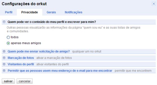 Orkut implementa scraps privados e outras novidades Imagem relacionada a Orkut implementa scraps privados e outras novidades